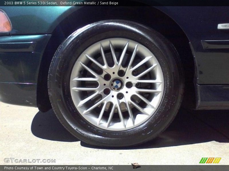 Oxford Green Metallic / Sand Beige 2003 BMW 5 Series 530i Sedan