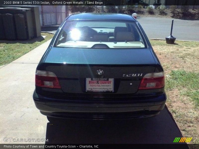 Oxford Green Metallic / Sand Beige 2003 BMW 5 Series 530i Sedan