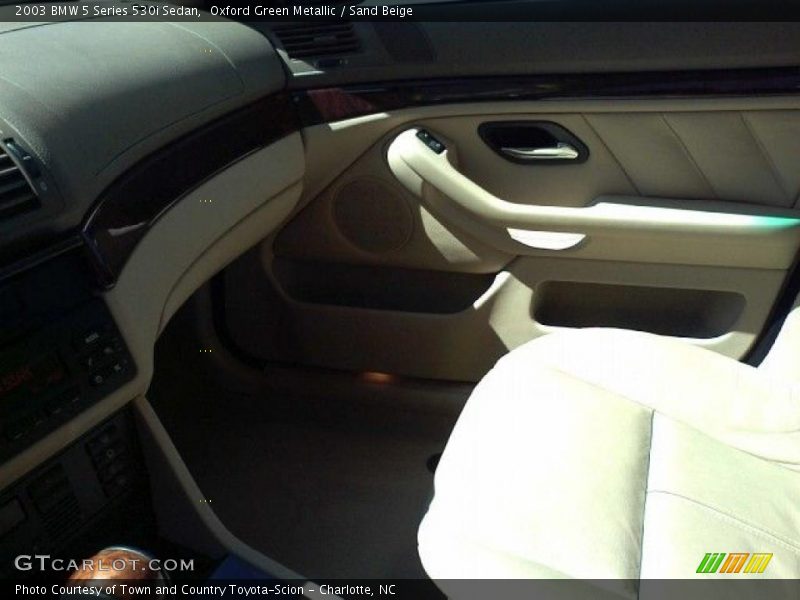 Oxford Green Metallic / Sand Beige 2003 BMW 5 Series 530i Sedan