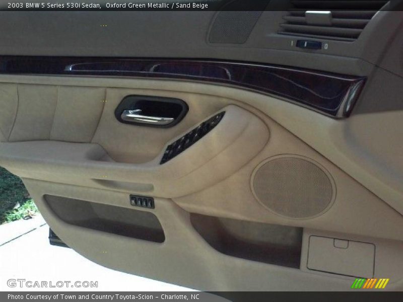 Oxford Green Metallic / Sand Beige 2003 BMW 5 Series 530i Sedan