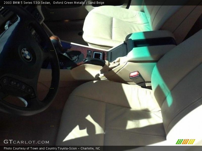 Oxford Green Metallic / Sand Beige 2003 BMW 5 Series 530i Sedan