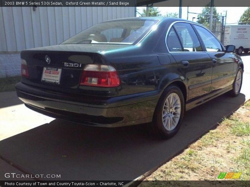 Oxford Green Metallic / Sand Beige 2003 BMW 5 Series 530i Sedan