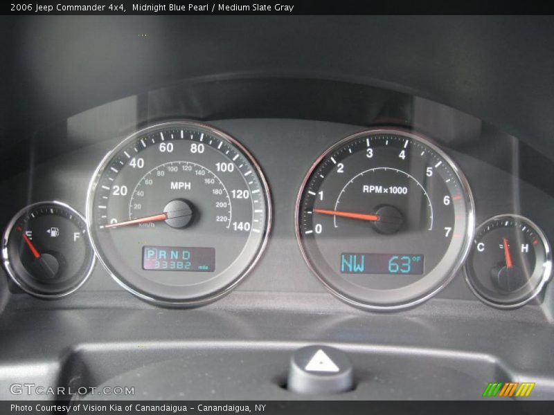 Midnight Blue Pearl / Medium Slate Gray 2006 Jeep Commander 4x4