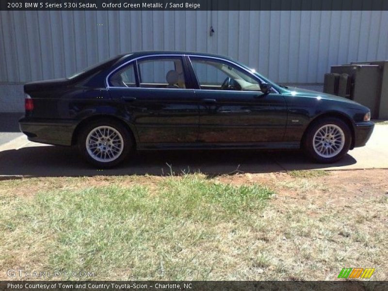 Oxford Green Metallic / Sand Beige 2003 BMW 5 Series 530i Sedan