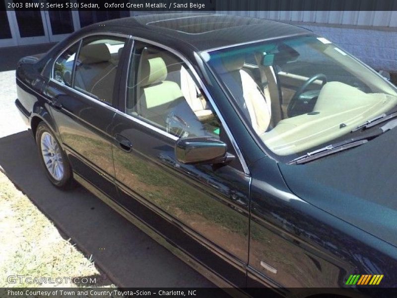 Oxford Green Metallic / Sand Beige 2003 BMW 5 Series 530i Sedan
