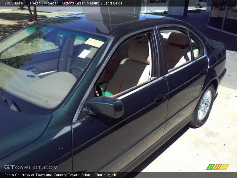 Oxford Green Metallic / Sand Beige 2003 BMW 5 Series 530i Sedan
