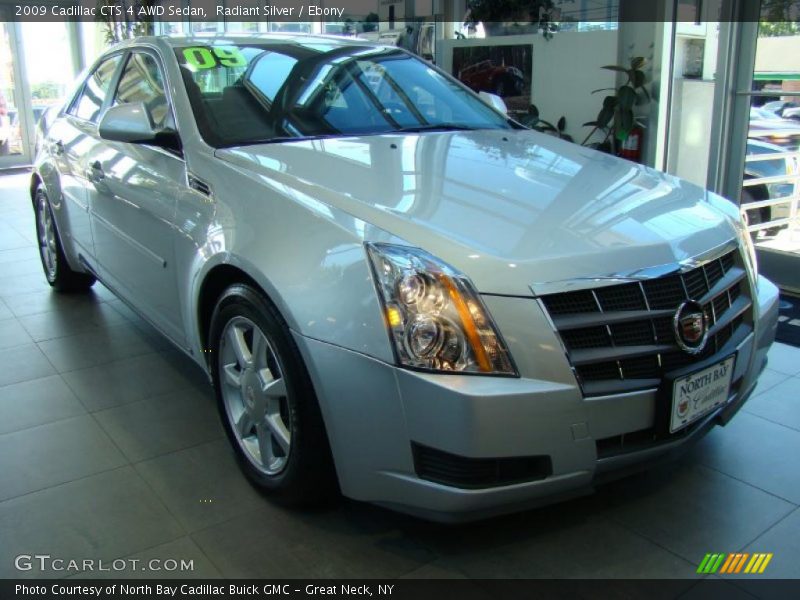 Radiant Silver / Ebony 2009 Cadillac CTS 4 AWD Sedan