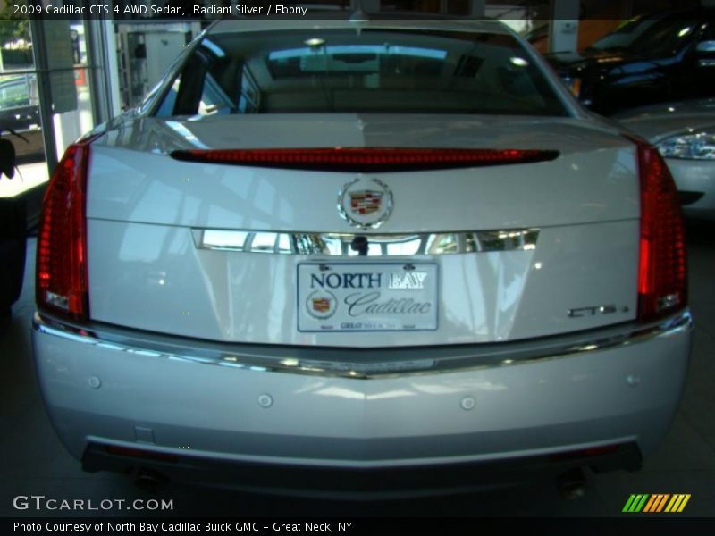 Radiant Silver / Ebony 2009 Cadillac CTS 4 AWD Sedan