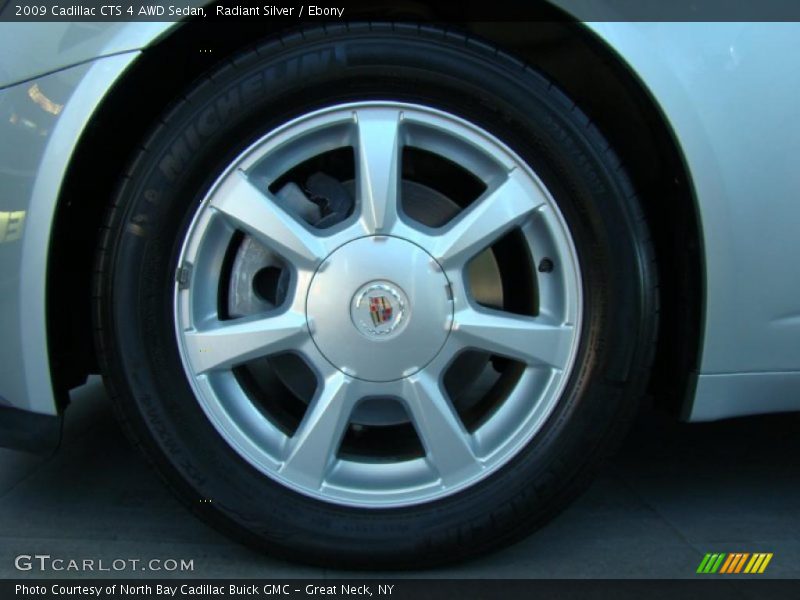 Radiant Silver / Ebony 2009 Cadillac CTS 4 AWD Sedan