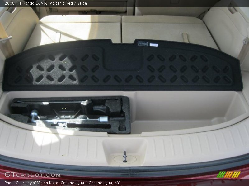 Volcanic Red / Beige 2008 Kia Rondo LX V6