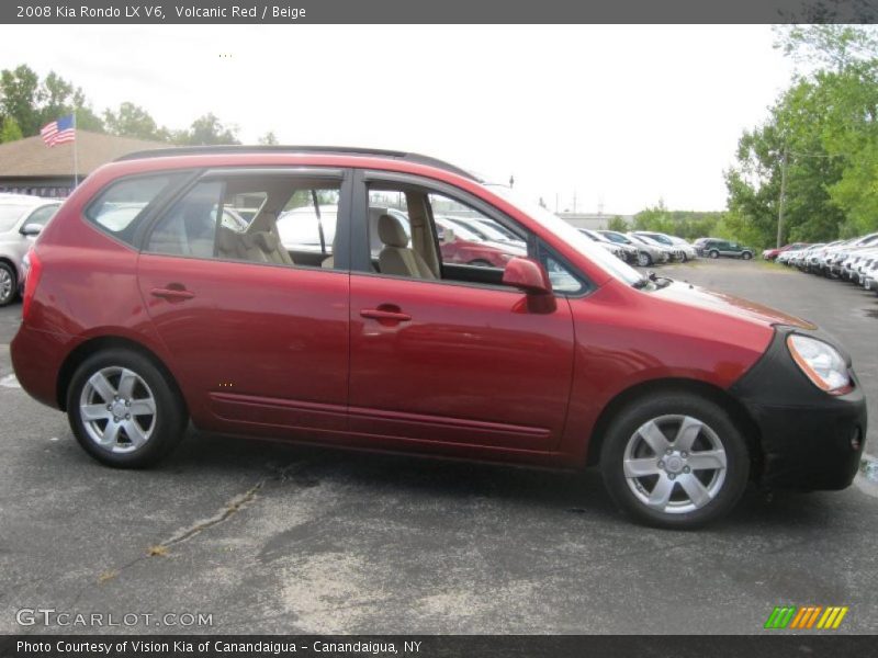 Volcanic Red / Beige 2008 Kia Rondo LX V6