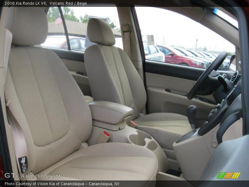 Volcanic Red / Beige 2008 Kia Rondo LX V6