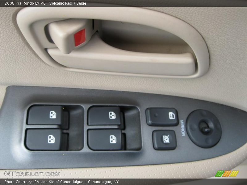 Volcanic Red / Beige 2008 Kia Rondo LX V6