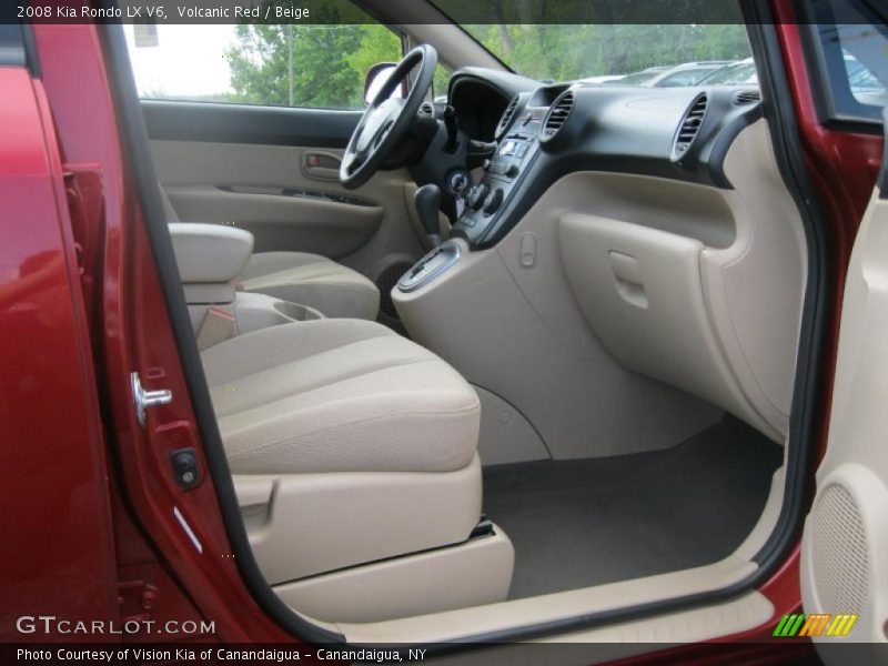 Volcanic Red / Beige 2008 Kia Rondo LX V6