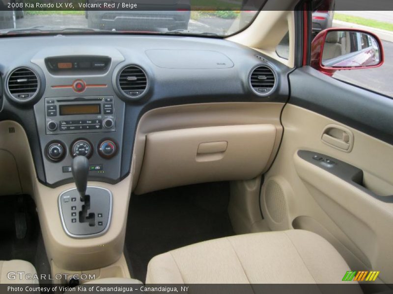 Volcanic Red / Beige 2008 Kia Rondo LX V6