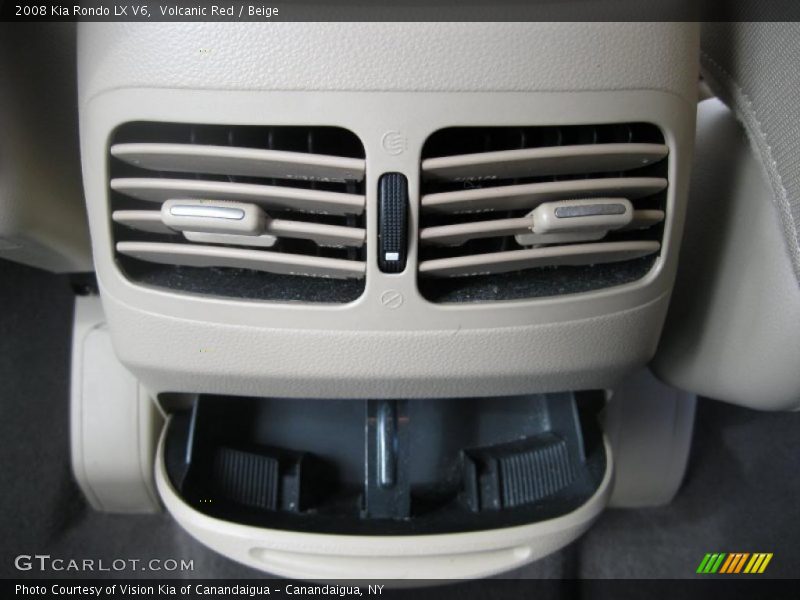 Volcanic Red / Beige 2008 Kia Rondo LX V6