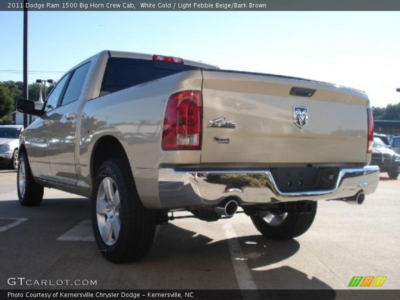 White Gold / Light Pebble Beige/Bark Brown 2011 Dodge Ram 1500 Big Horn Crew Cab