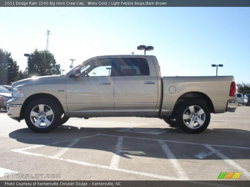 White Gold / Light Pebble Beige/Bark Brown 2011 Dodge Ram 1500 Big Horn Crew Cab