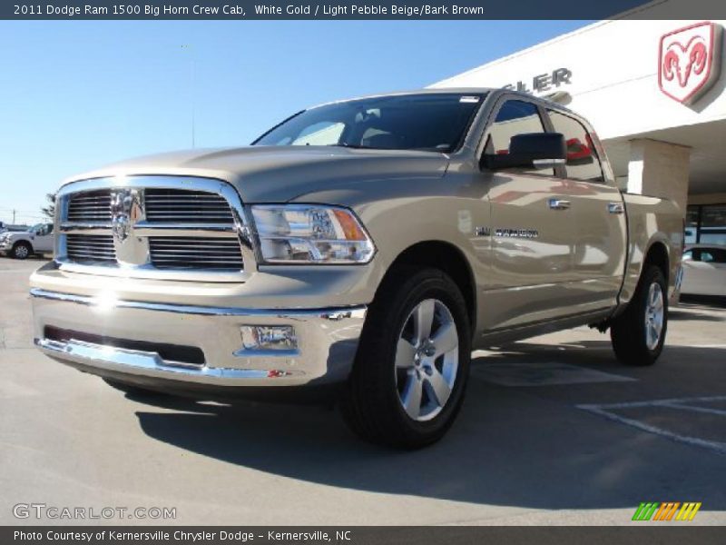 White Gold / Light Pebble Beige/Bark Brown 2011 Dodge Ram 1500 Big Horn Crew Cab