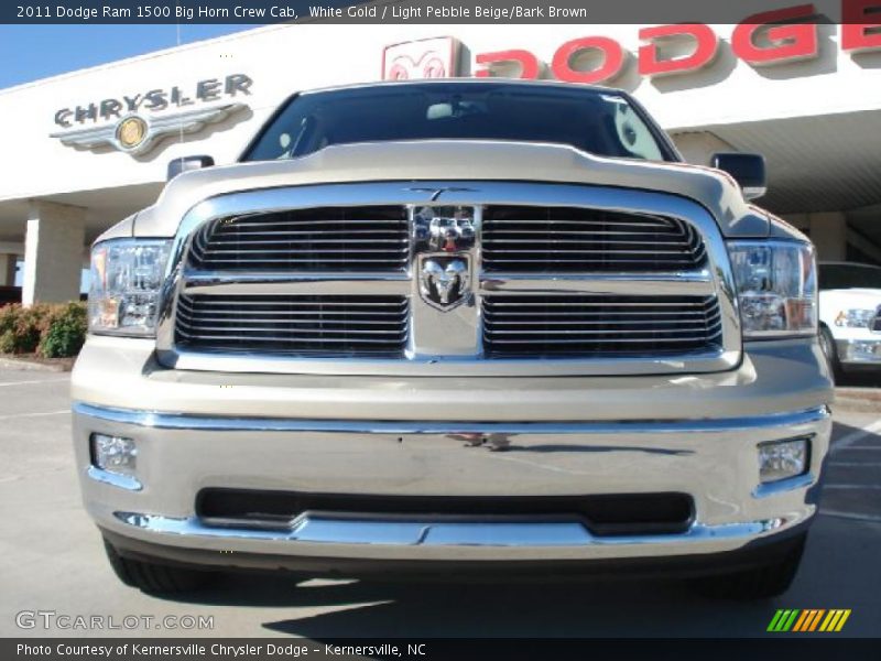 White Gold / Light Pebble Beige/Bark Brown 2011 Dodge Ram 1500 Big Horn Crew Cab