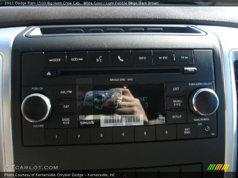 White Gold / Light Pebble Beige/Bark Brown 2011 Dodge Ram 1500 Big Horn Crew Cab