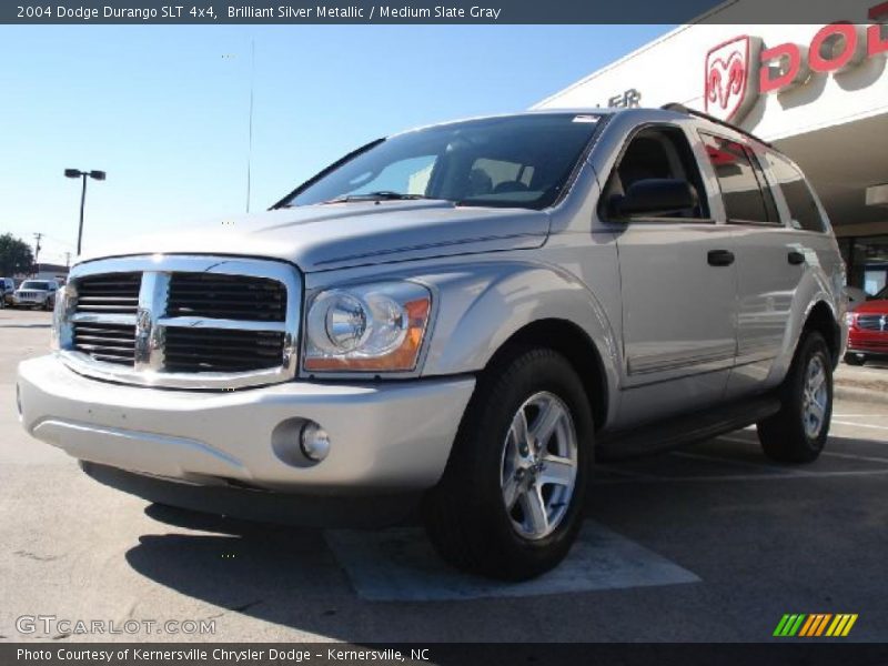 Brilliant Silver Metallic / Medium Slate Gray 2004 Dodge Durango SLT 4x4
