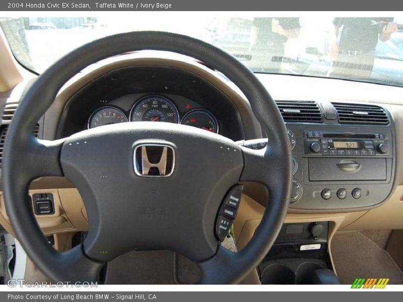 Taffeta White / Ivory Beige 2004 Honda Civic EX Sedan