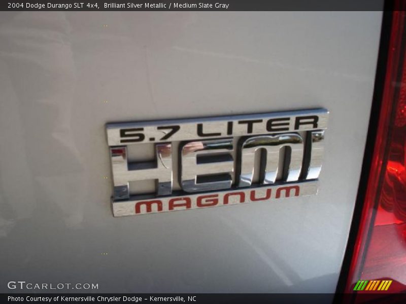 Brilliant Silver Metallic / Medium Slate Gray 2004 Dodge Durango SLT 4x4