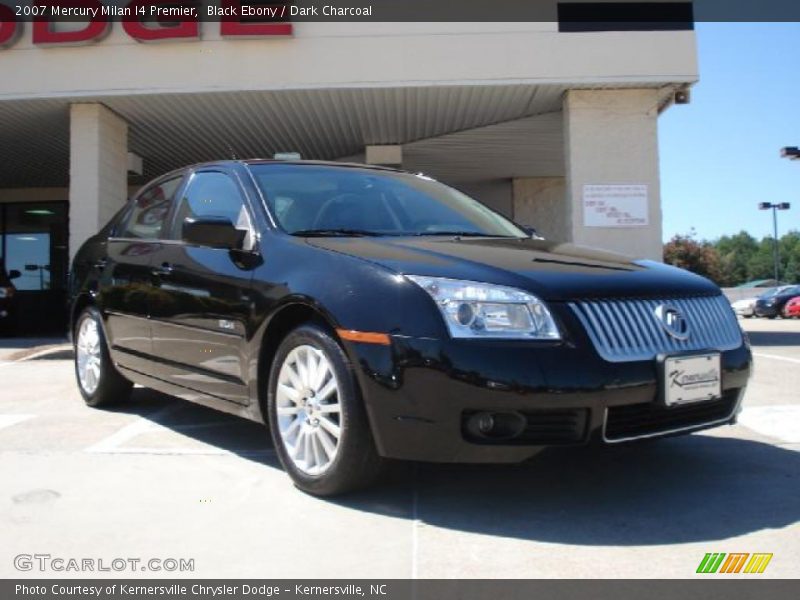 Black Ebony / Dark Charcoal 2007 Mercury Milan I4 Premier