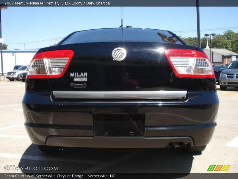 Black Ebony / Dark Charcoal 2007 Mercury Milan I4 Premier