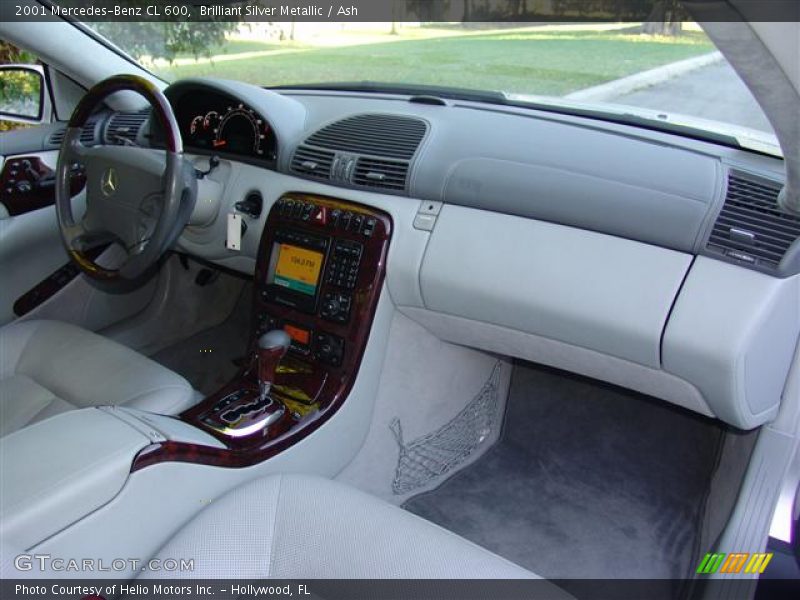 Brilliant Silver Metallic / Ash 2001 Mercedes-Benz CL 600