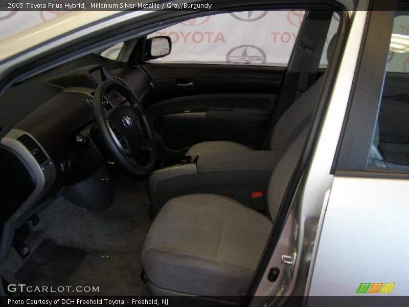 Millenium Silver Metallic / Gray/Burgundy 2005 Toyota Prius Hybrid