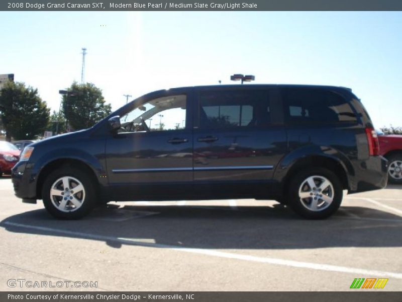 Modern Blue Pearl / Medium Slate Gray/Light Shale 2008 Dodge Grand Caravan SXT