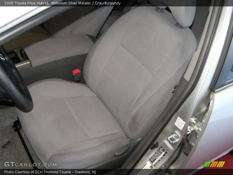 Millenium Silver Metallic / Gray/Burgundy 2005 Toyota Prius Hybrid