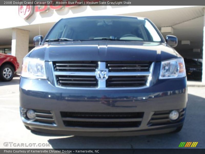 Modern Blue Pearl / Medium Slate Gray/Light Shale 2008 Dodge Grand Caravan SXT
