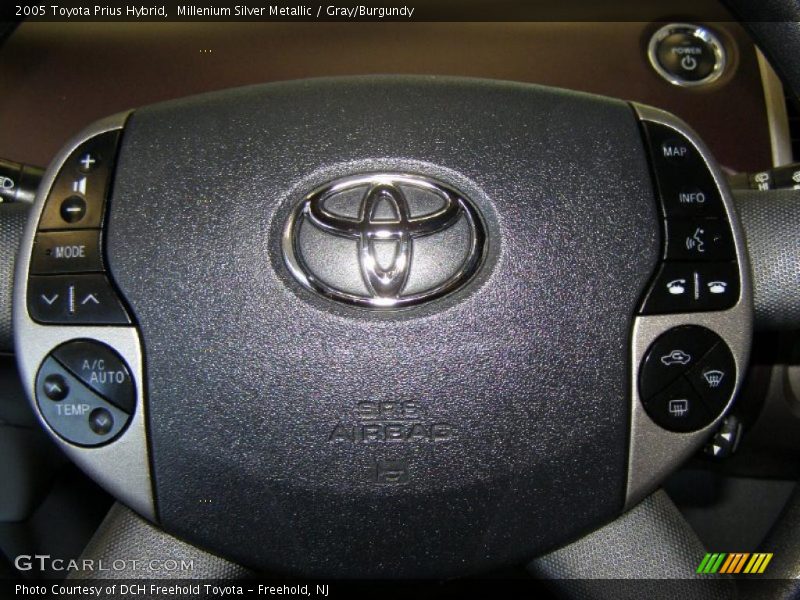 Millenium Silver Metallic / Gray/Burgundy 2005 Toyota Prius Hybrid