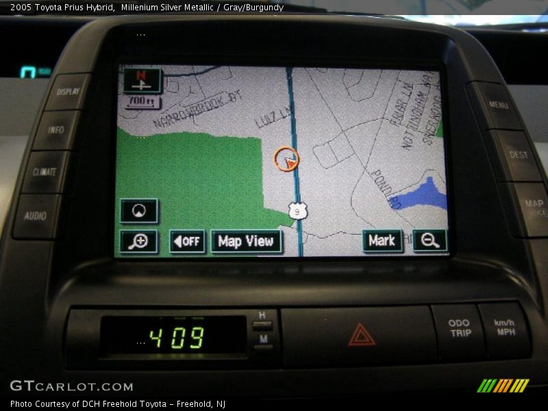 Millenium Silver Metallic / Gray/Burgundy 2005 Toyota Prius Hybrid