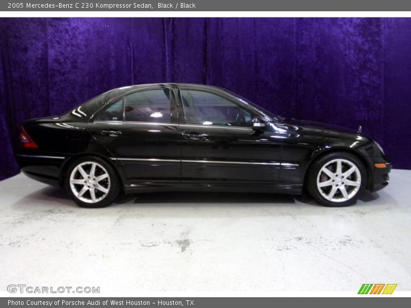 Black / Black 2005 Mercedes-Benz C 230 Kompressor Sedan