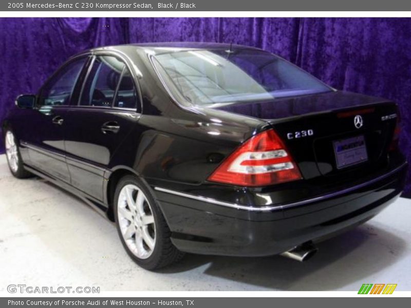 Black / Black 2005 Mercedes-Benz C 230 Kompressor Sedan
