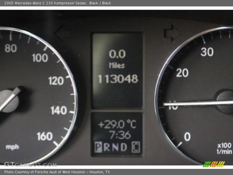 Black / Black 2005 Mercedes-Benz C 230 Kompressor Sedan