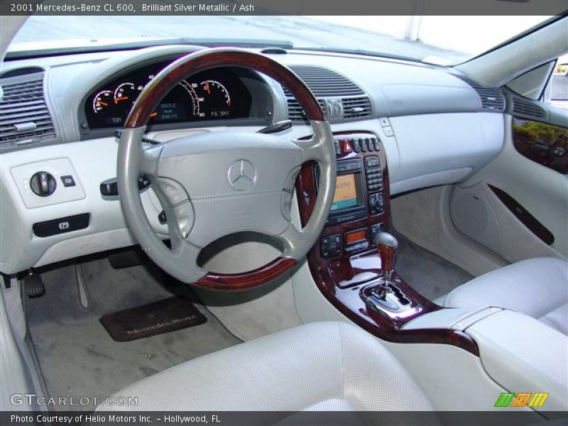 Brilliant Silver Metallic / Ash 2001 Mercedes-Benz CL 600