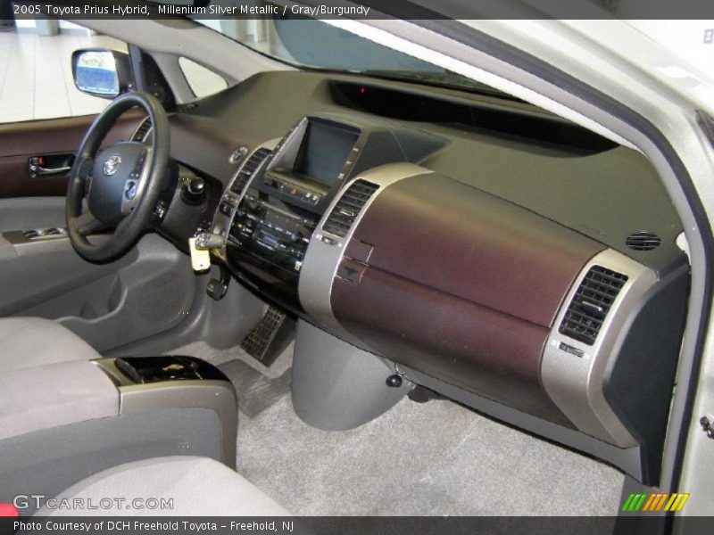Millenium Silver Metallic / Gray/Burgundy 2005 Toyota Prius Hybrid