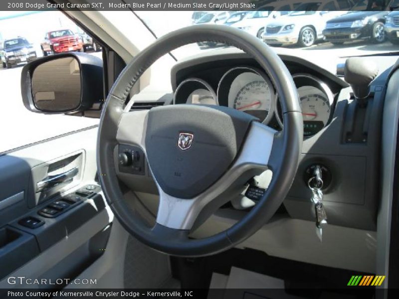 Modern Blue Pearl / Medium Slate Gray/Light Shale 2008 Dodge Grand Caravan SXT
