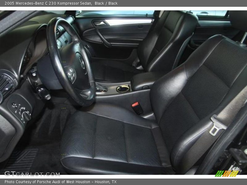 Black / Black 2005 Mercedes-Benz C 230 Kompressor Sedan