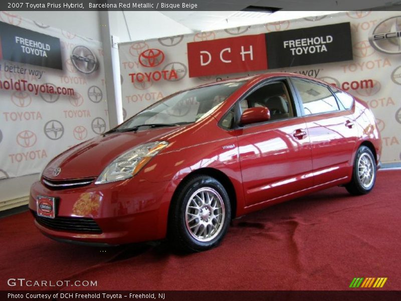 Barcelona Red Metallic / Bisque Beige 2007 Toyota Prius Hybrid
