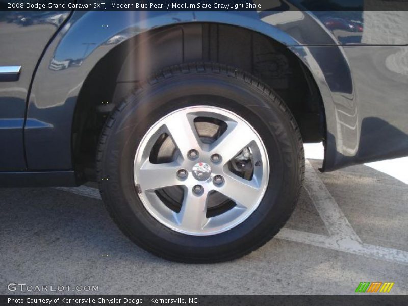 Modern Blue Pearl / Medium Slate Gray/Light Shale 2008 Dodge Grand Caravan SXT