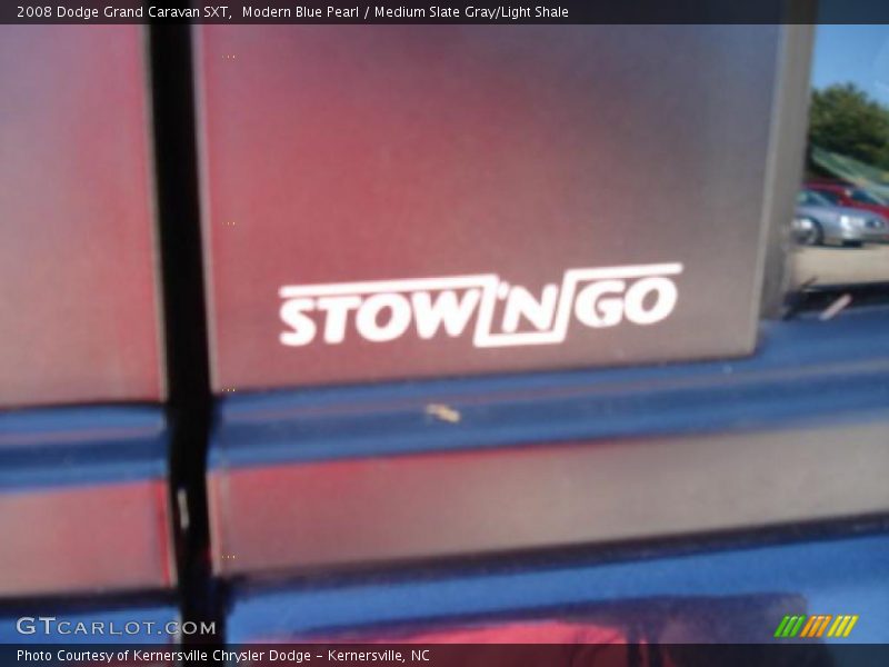 Modern Blue Pearl / Medium Slate Gray/Light Shale 2008 Dodge Grand Caravan SXT