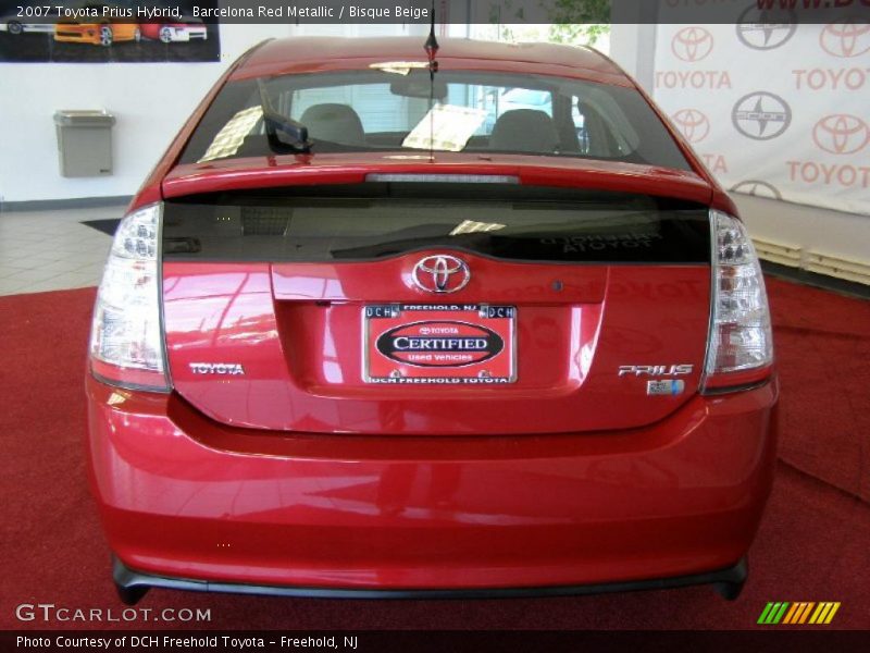 Barcelona Red Metallic / Bisque Beige 2007 Toyota Prius Hybrid