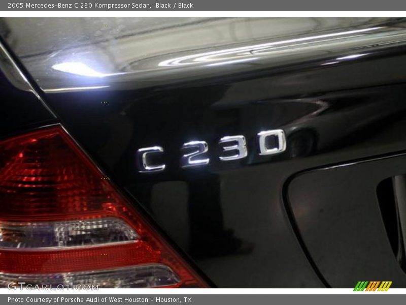 Black / Black 2005 Mercedes-Benz C 230 Kompressor Sedan
