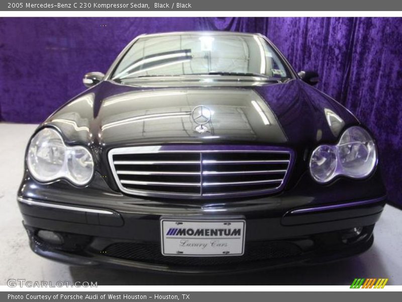 Black / Black 2005 Mercedes-Benz C 230 Kompressor Sedan